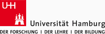 Logo der Universität Hamburg. Klicken um auf die Hauptseite der Universität Hamburg zu gelangen.